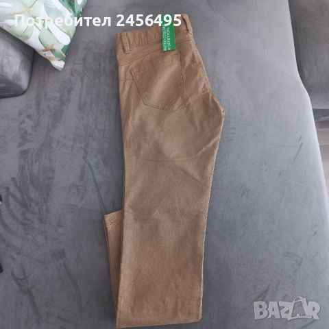 Дамски панталон/ дънки Benetton. Нови,с етикет. Размер 40.98%памук,2%еластан. Талия-76см. Ханш-88см., снимка 7 - Дънки - 46321127