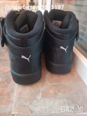 Кожени кецове Puma, снимка 4 - Детски маратонки - 52372042