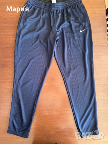 памучен дамски тъмно син спортен панталон,анцуг, NIKE, размер XL, снимка 2 - Панталони - 51973221
