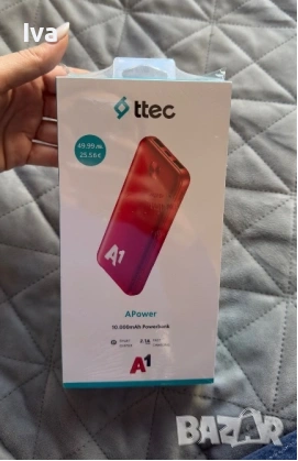 Външна батерия ttec Power SlimTrio 10000mAh