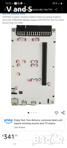 Докинг станция за графична карта TH3P4G3, външна, за лаптоп, с PCIE3.0X4, поддръжка на 40Gbps, ATX, 