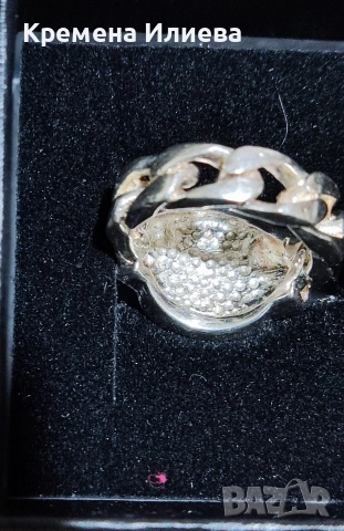 Сребърен пръстен , снимка 3 - Пръстени - 53690599