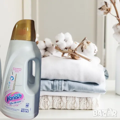 Течен избелващ препарат за бяло пране Vanish Oxi Action Kristal Beyaz, снимка 3 - Перилни препарати и омекотители - 50107375
