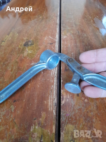 Стара алуминиева преса за чесън #26, снимка 4 - Други ценни предмети - 53143970