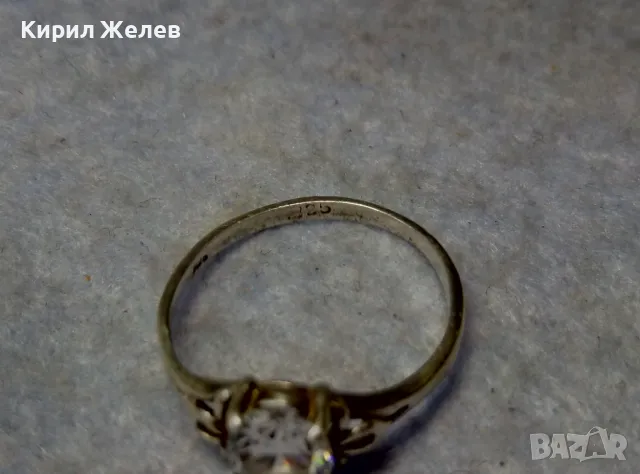 СКЪПОЦЕНЕН СРЕБЪРЕН ПРЪСТЕН СРЕБРО 925 с ЮВЕЛИРНО ФАСЕТИРАН БЛЕСТЯЩ ЦИРКОН 48961, снимка 9 - Пръстени - 49757507