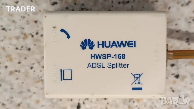 huawei adsl splitter hwsp 168 сплитер с кабел , снимка 2 - Суичове - 33950262