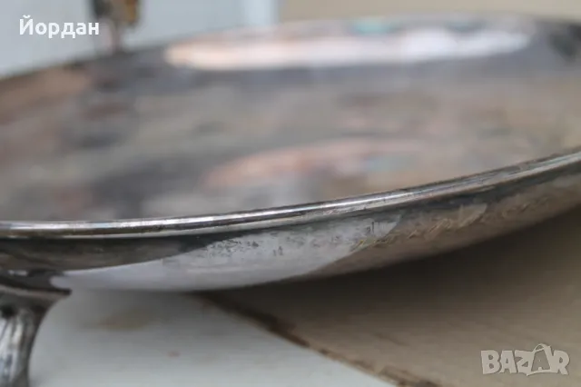 Посребрена фруктиера , снимка 6 - Антикварни и старинни предмети - 49713524