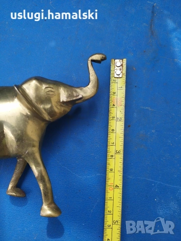 Винтидж бронзова статуетка слон, снимка 5 - Антикварни и старинни предмети - 53898192