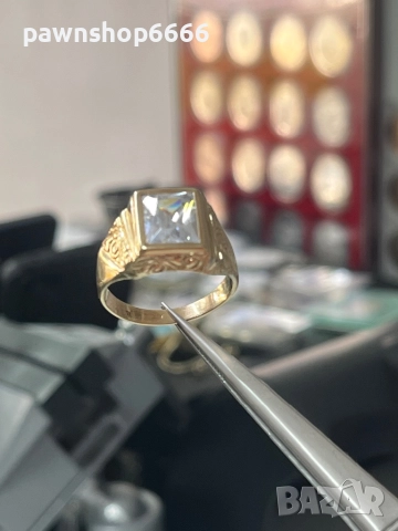 Златен пръстен 14 карата , снимка 2 - Пръстени - 52152176