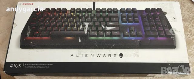 Геймърска клавиатура Dell Alienware 410K RGB, черен, чисто нова 2 години гаранция, снимка 6 - Клавиатури и мишки - 47005289