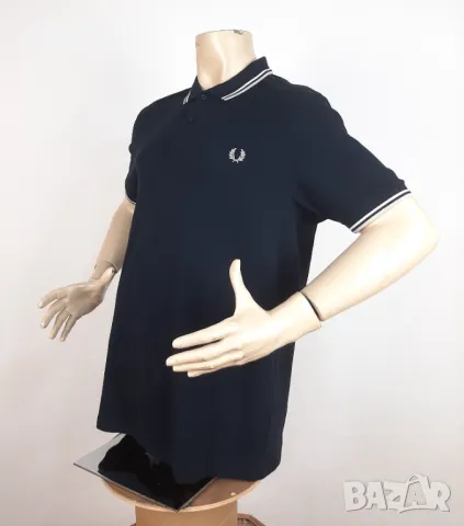 Fred Perry - Оригинална мъжка тениска с яка размер XL, снимка 3 - Тениски - 49677307