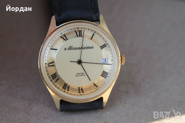 Швейцарски мъжки ръчен часовник ''Mannheimer'', снимка 1 - Мъжки - 45964206