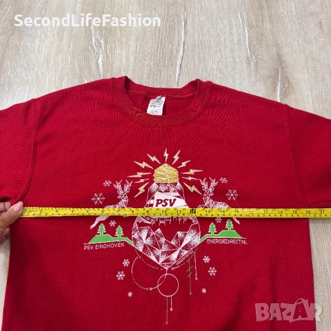 Винтидж суитшърт PSV Eindhoven с коледна тематика размер S, снимка 6 - Суичъри - 52459734
