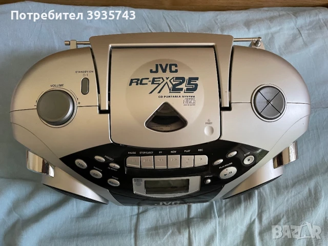 JVC RC EX25 Boombox - Като Чисто нов, снимка 3 - Радиокасетофони, транзистори - 50456334