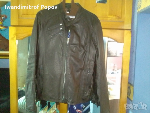 Продавам луксозно мъжко кожено яко западнярско, снимка 9 - Якета - 52897588