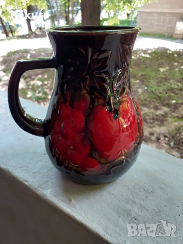 Много красива стара кана немска керамика - маркировки, снимка 2 - Антикварни и старинни предмети - 53478319