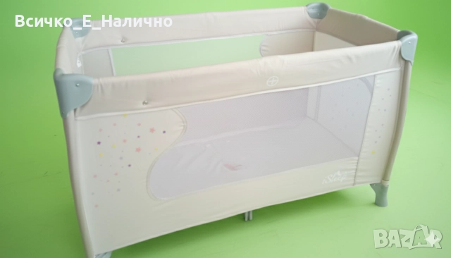 Детска кошара Cangaroo iSleep (бебешка кошара на 2 нива, с повивалник), снимка 3 - Кошарки - 51605981