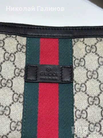 Мъжка чанта Gucci Web GG Supreme, снимка 8 - Чанти - 48181119