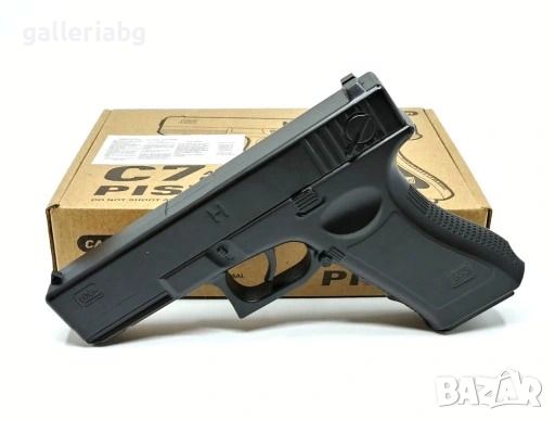 Еърсофт: Метален пистолет C7 Glock Airsoft, снимка 2 - Други - 46609794