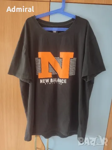 Мъжка тениска с надпис New Balance XL, снимка 3 - Тениски - 50146635
