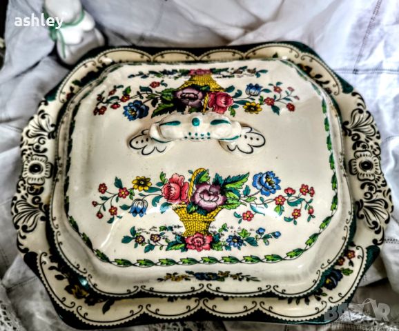 Терин Spode England , снимка 3 - Антикварни и старинни предмети - 45441380