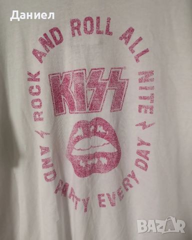 Тениска на Kiss, снимка 4 - Тениски - 46297155