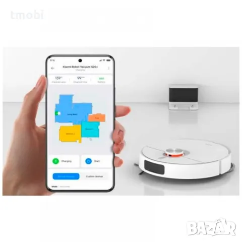 Прахосмукачка робот Xiaomi Robot Vacuum S20+ Plus*24 месеца гаранция, снимка 3 - Прахосмукачки - 46999343