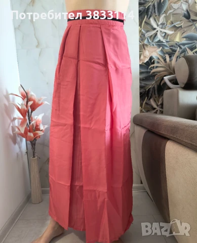 Дълга пола с широк колан - нова, снимка 1