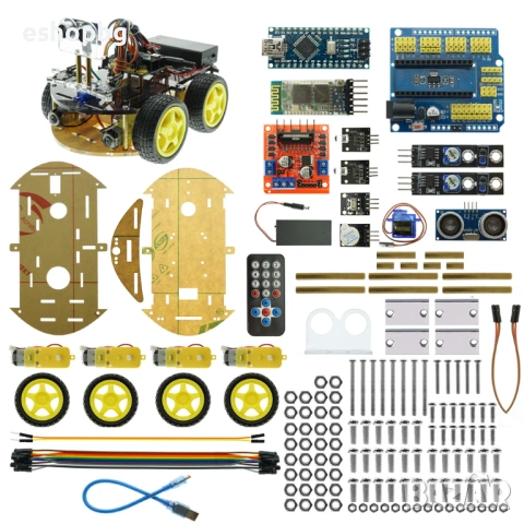 Arduino Nano 4-в-1 Интелигентен Bluetooth Робот-Кола OKY5004
