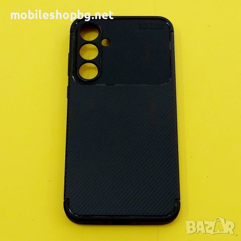 Samsung Galaxy A35 силиконов калъф черен карбон лукс, снимка 1 - Калъфи, кейсове - 45206263