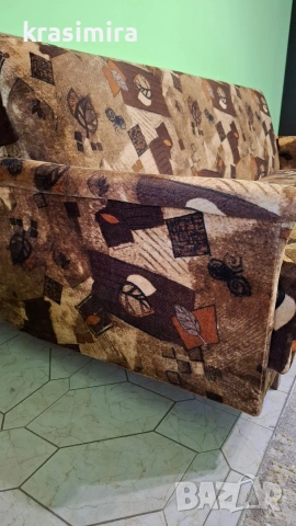 Диван с два фотьоила, снимка 2 - Дивани и мека мебел - 53212568