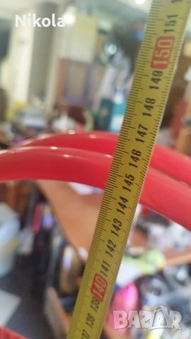 Метален стелаж с рафтове 146/70/30см червен с колела, снимка 10 - Стелажи и щандове - 51789906