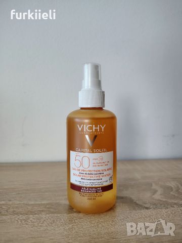 Vichy Capital Soleil Слънцезащитна вода за лице и тяло за подобряване на тена SPF50 x200 мл, снимка 1 - Козметика за лице - 46417316