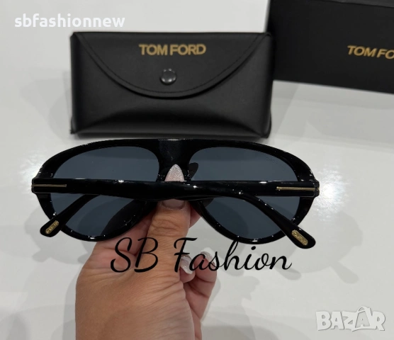 Tom Ford черни очила с лого, снимка 6 - Слънчеви и диоптрични очила - 54011827