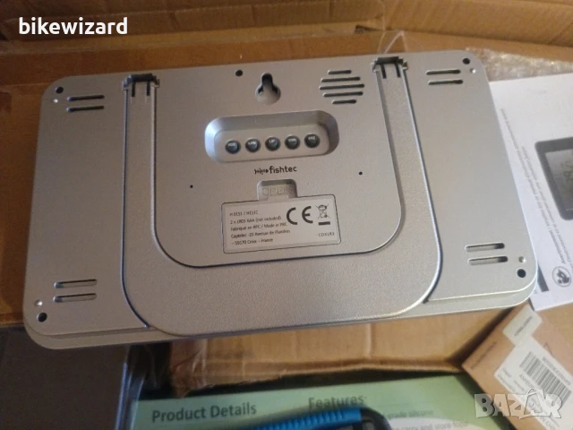 FISHTEC будилник с календар дата, ден, час, температура, 2 аларми НОВ, снимка 6 - Стенни часовници - 50766479