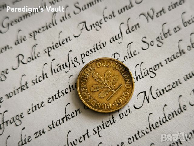 Монета - Германия - 5 пфенига | 1980г.; серия J, снимка 2 - Нумизматика и бонистика - 45887124