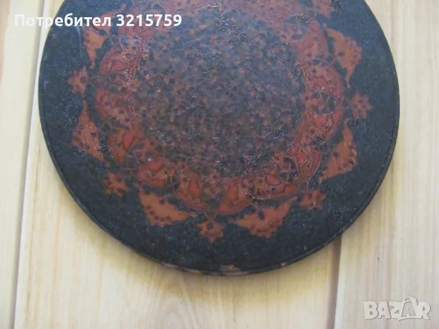 19 век дървена чиния -декорация, снимка 3 - Антикварни и старинни предмети - 50324168