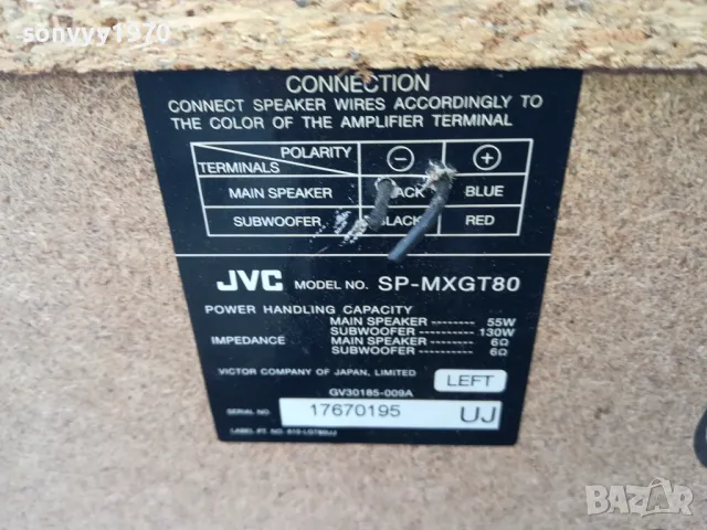 JVC SP-MXGT80 X2-ВНОС SWISS 0203251741LNWC, снимка 12 - Тонколони - 49336743