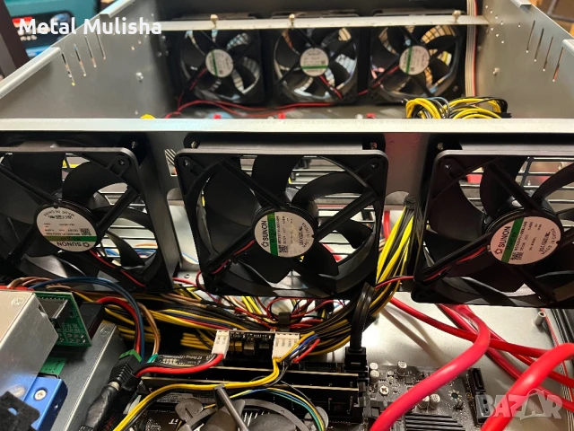 6U Компютърна кутия за копачка 4 видео карти, снимка 6 - Захранвания и кутии - 50884752