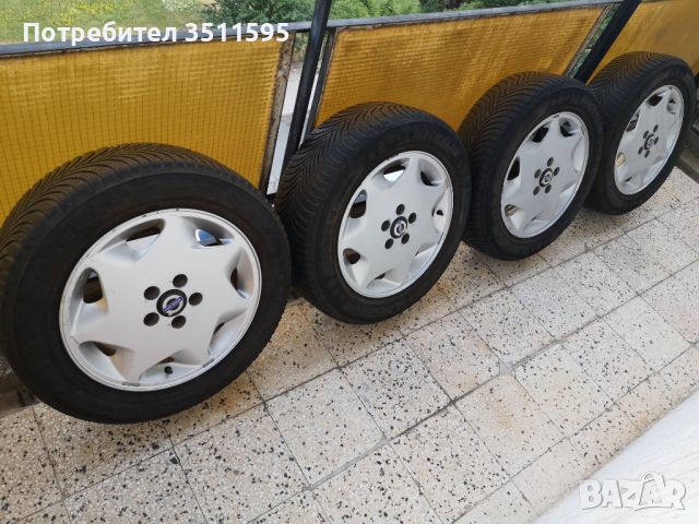 Алуминиеви джанти 16 цола за Volvo 5x108 с гуми Micheln 205/60/16, снимка 1 - Гуми и джанти - 46800594