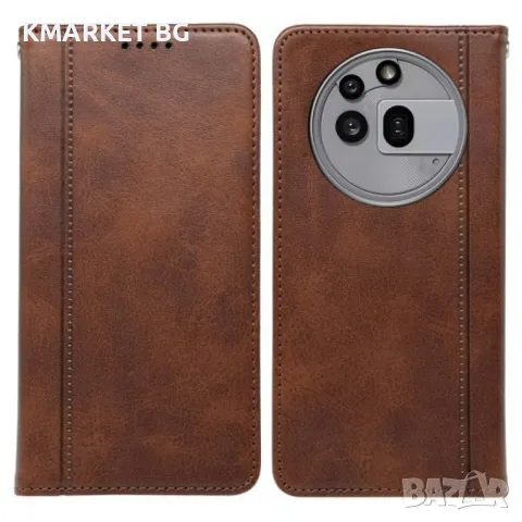 Nothing Phone (3a) Pro Magnetic/Calf Texture Wallet Кожен Калъф и Протектор, снимка 4 - Калъфи, кейсове - 49585302