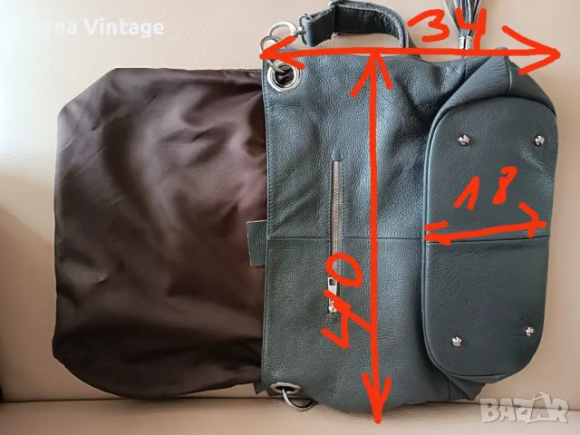 НАМАЛЕНИЕ!!! Голяма дамска чанта от естествена кожа, снимка 5 - Чанти - 49914491