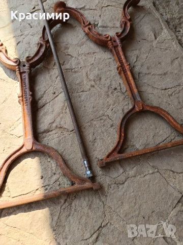 Чугунена стойка за маса, снимка 6 - Антикварни и старинни предмети - 53847214