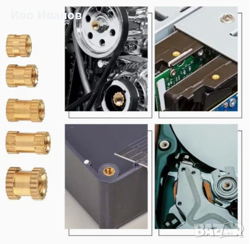 Резбови вложки 10 размера, снимка 4 - Други - 54160645