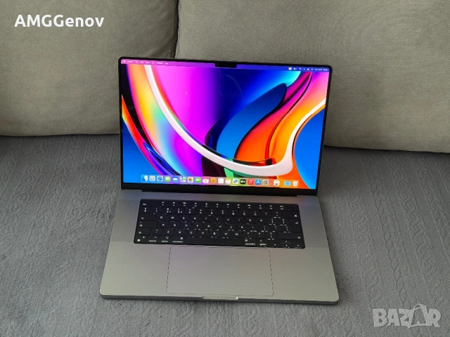 Като Нов 16.2’Macbook Pro 16’ 2021 M1 Pro/16GB Ram/512GB SSD, снимка 2 - Лаптопи за работа - 53456333
