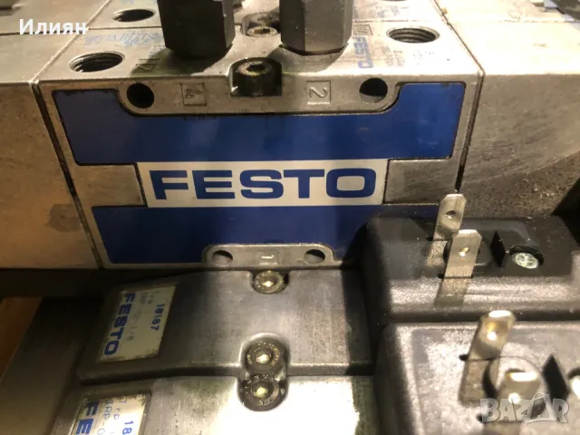 FESTO - пневмогрупа, пневмоблок, снимка 2 - Друга електроника - 48475972