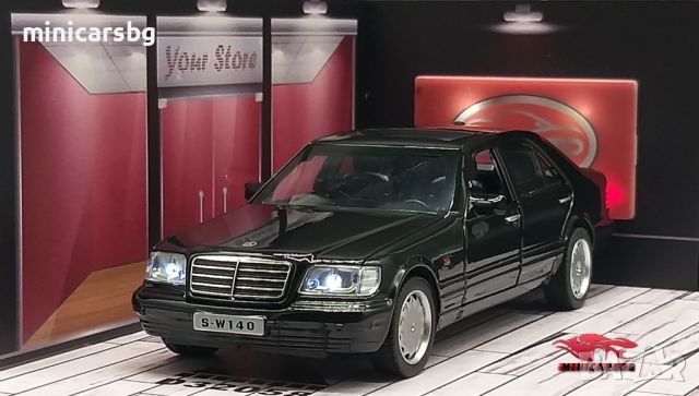 Метални колички: Mercedes-Benz S-Class W140, снимка 5 - Колекции - 46054930