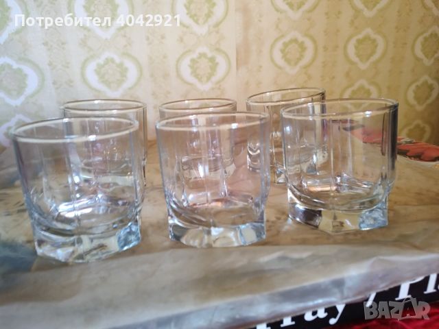 Чаши за уиски или ракия, снимка 1 - Чаши - 45220386