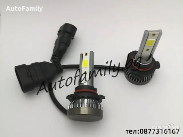 Mini HB4 9006 LED 7,600lm 40W COB, снимка 1 - Аксесоари и консумативи - 48137078