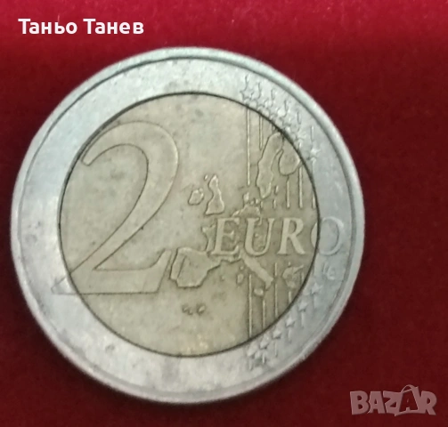 Гръцка монета от 2Евро 2002г със символ (S) и Дефекти, снимка 3 - Нумизматика и бонистика - 54034164
